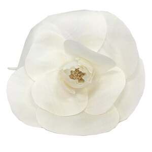 Chanel Camellia Brooch White #208691C53B
